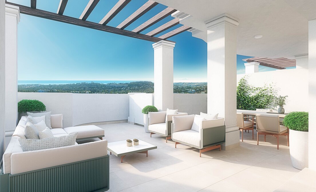 Große Wohnung in Nueva Andalucia mit geräumiger Terrasse