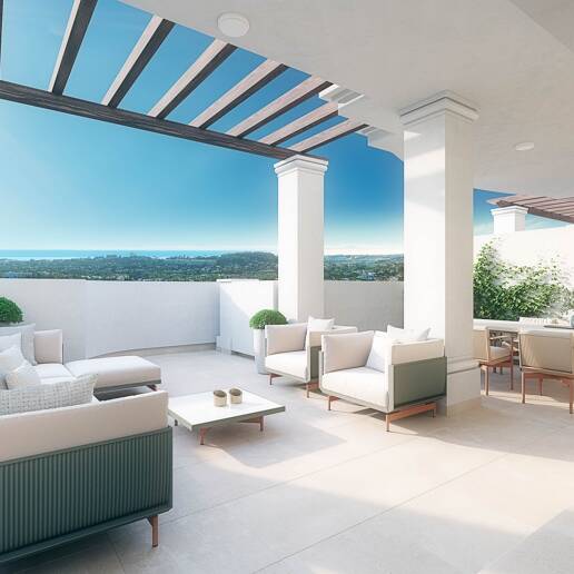 Ample apartment in Nueva Andalucia with spacious terrace