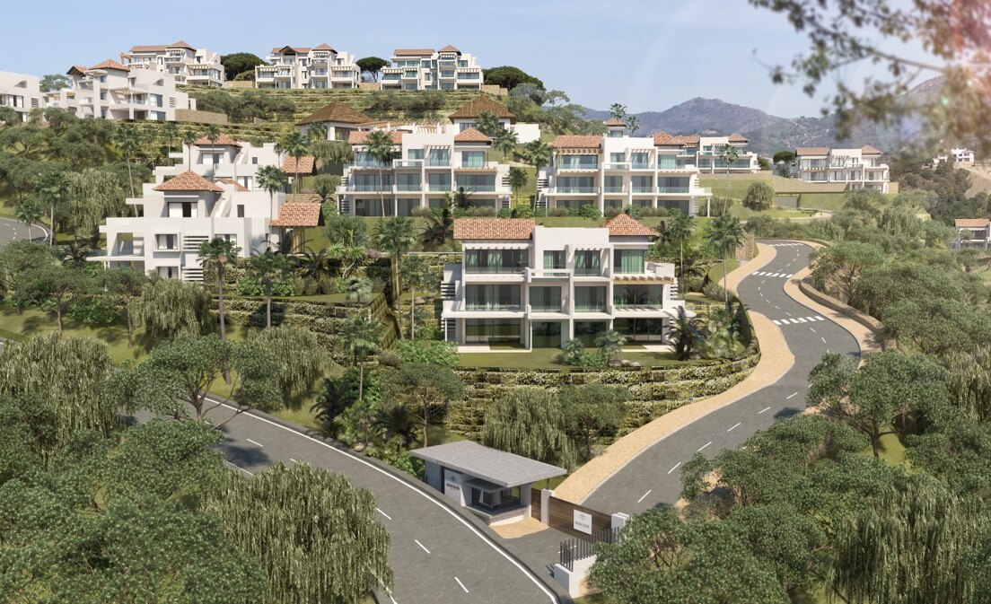 Tranquil Duplex Appartement avec vue sur le jardin et la mer à Marbella Club Golf Resort