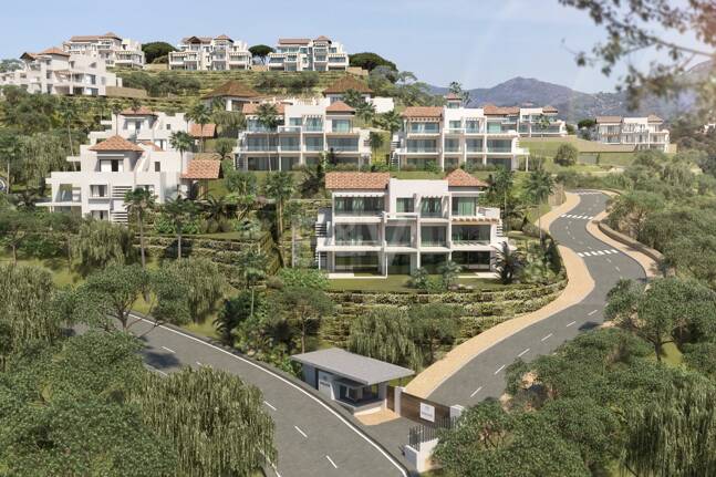 Tranquil Duplex Appartement avec vue sur le jardin et la mer à Marbella Club Golf Resort