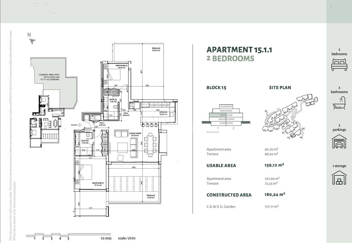 Ny lägenhet med havsutsikt och trädgård i Marbella Club Golf Resort