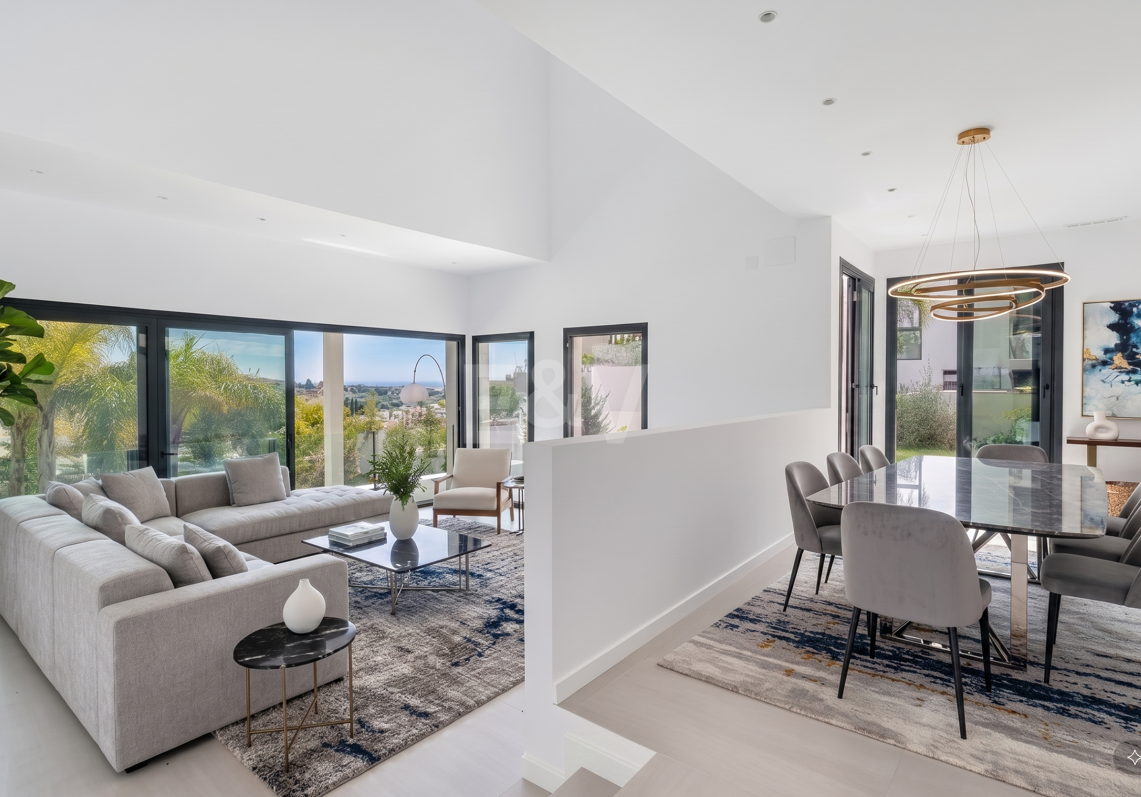 Nueva Villa Moderna con Vistas al Golf y al Mar