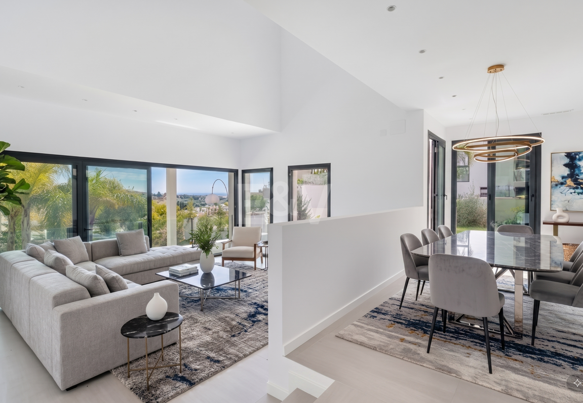 Nueva Villa Moderna con Vistas al Golf y al Mar