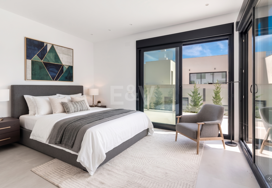 Nueva Villa Moderna con Vistas al Golf y al Mar