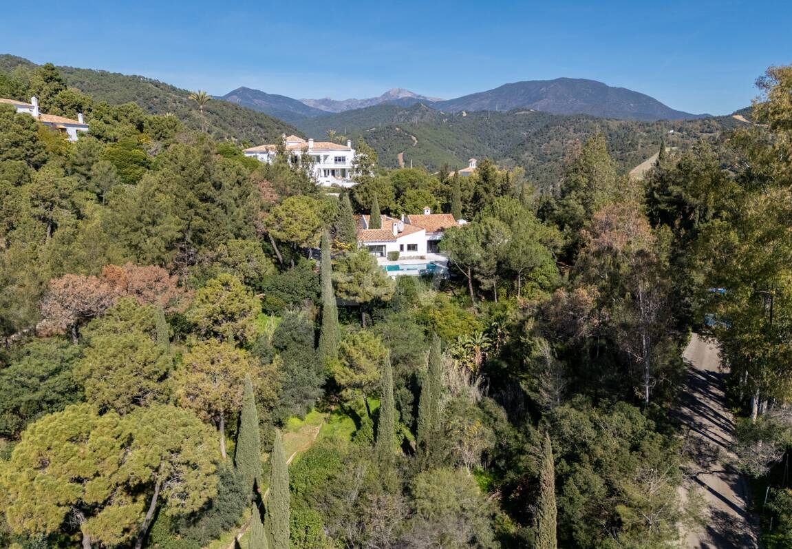 Klassisk andalusisk villa med havsutsikt i prestigefylld El Madroñal