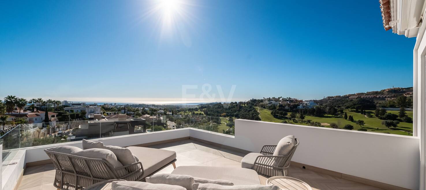 Luxury Designer Villa with Sea anf Golf Views in La Alqueria. Available for short term rentals