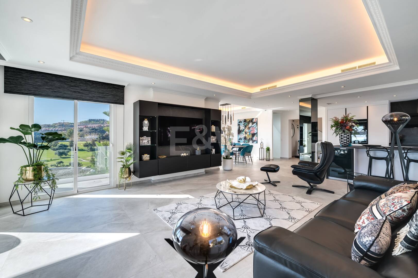 Lyx Designer Villa med Sea anf Golf Views i La Alqueria. Tillgänglig för kortfristiga hyror från 7 500 €/vecka.