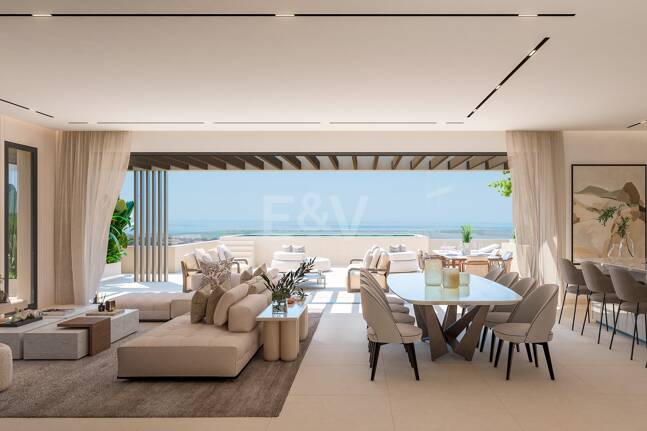 Lyxlägenhet i La Alquería med fantastisk havsutsikt i La Alqueria