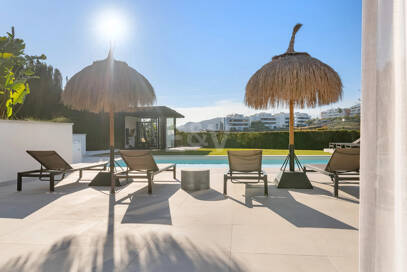 Luxurious villa in Puerto del Capitán, Los Arqueros with mountain views