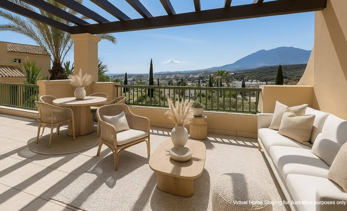 Superbe duplex de 3 chambres à Flamingos Golf Resort avec vue sur la mer