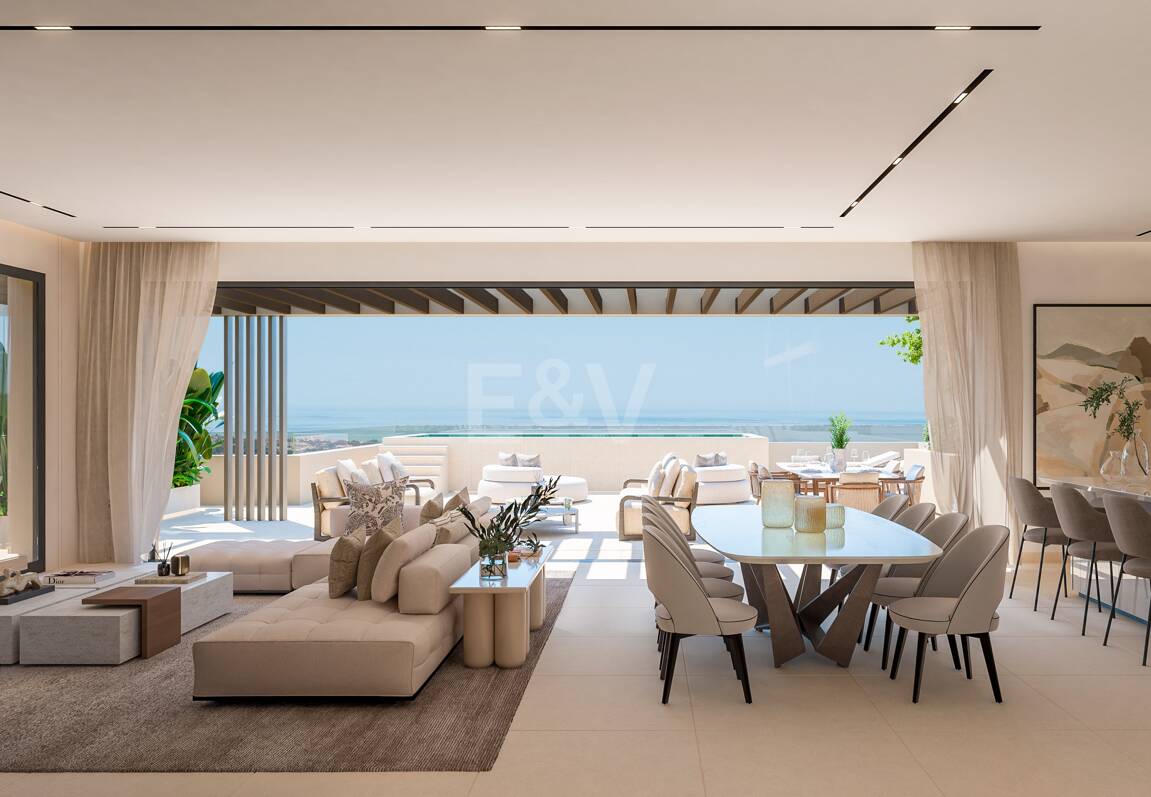 Lyxlägenhet i La Alquería med fantastisk havsutsikt