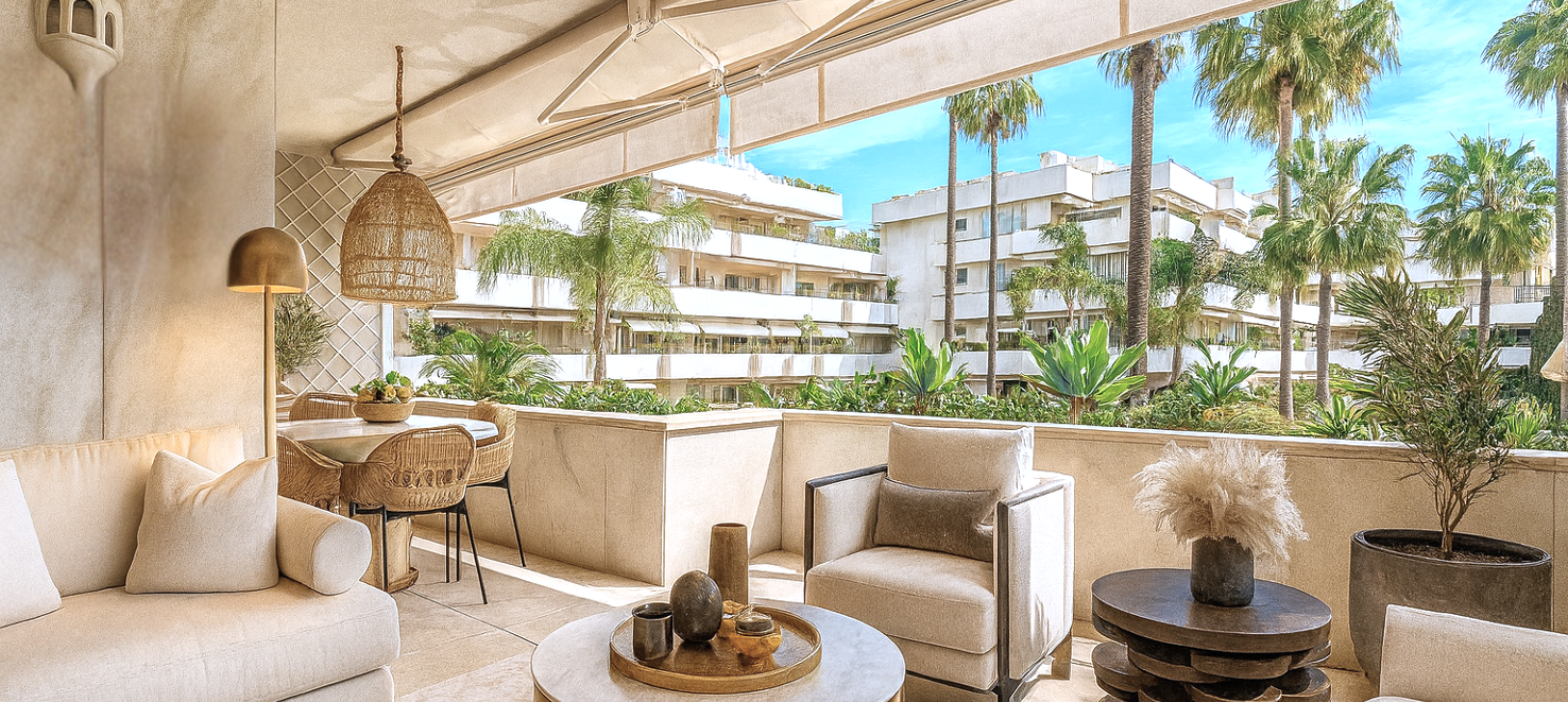 Beachfront Lägenhet med fantastisk havsutsikt i Puerto Banus