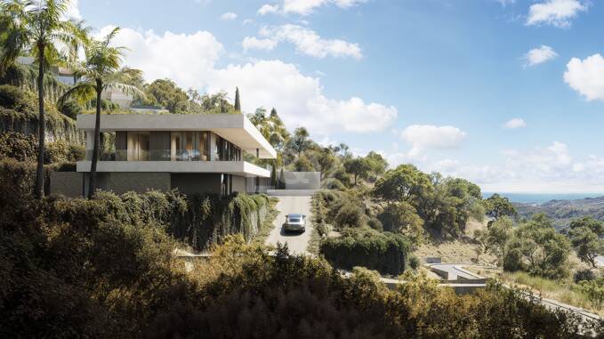 Villa de lujo en Monte Mayor con piscina infinita y apartamento para invitados