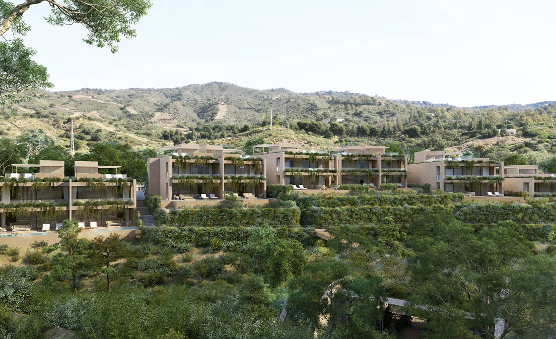 Excepcional apartamento de 2 dormitorios en Elviria con jardín privado