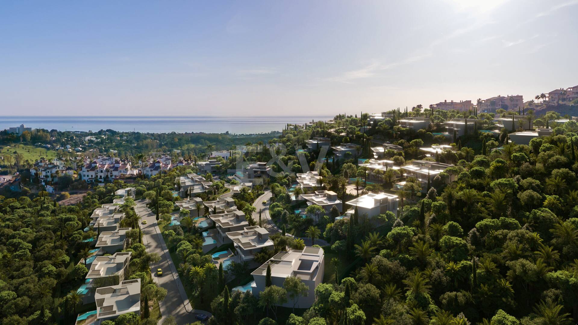 Ultra-Luxury Plot à Lamborghini-Branded Communauté avec vue panoramique sur la mer