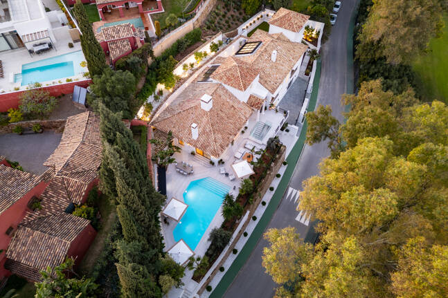 Prestigefylld Villa med exceptionell utsikt över golf i La Quinta