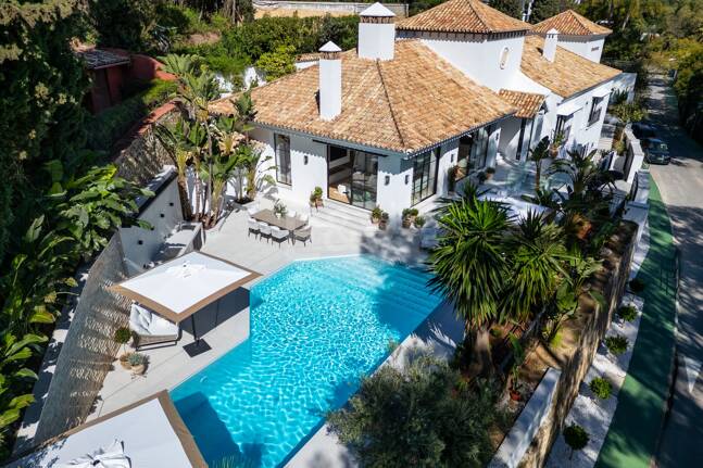 Prestigefylld Villa med exceptionell utsikt över golf i La Quinta