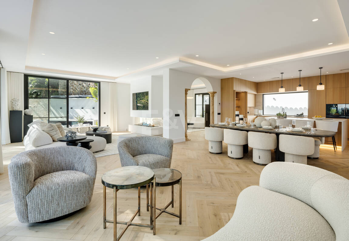 Prestigefylld Villa med exceptionell utsikt över golf i La Quinta