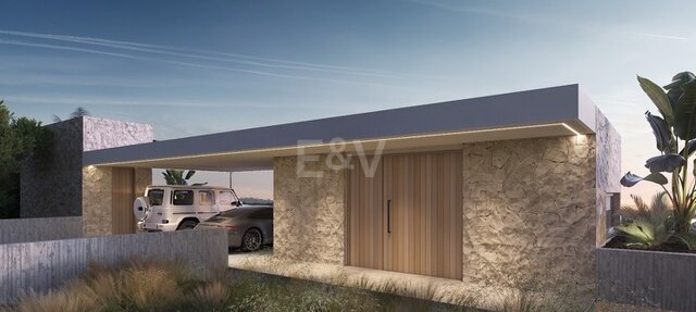 Modern villa with scenic sea and valley views in Monte Mayor