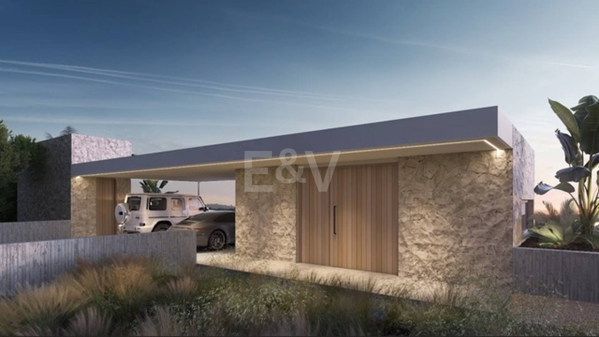 Modern villa med natursköna hav och dal utsikt i Monte Mayor