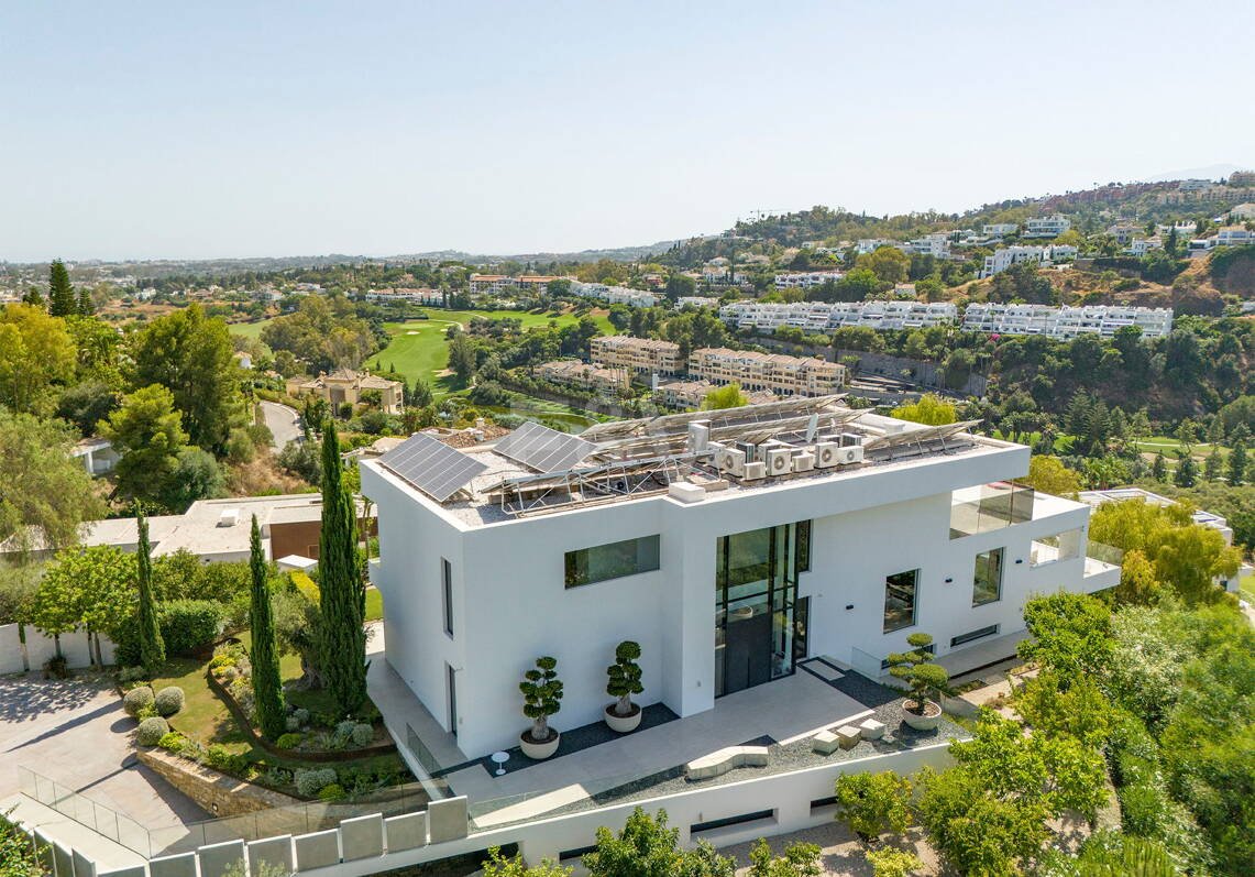 Villa contemporánea con vistas panorámicas al mar y a la montaña en Vega del Colorado, La Quinta