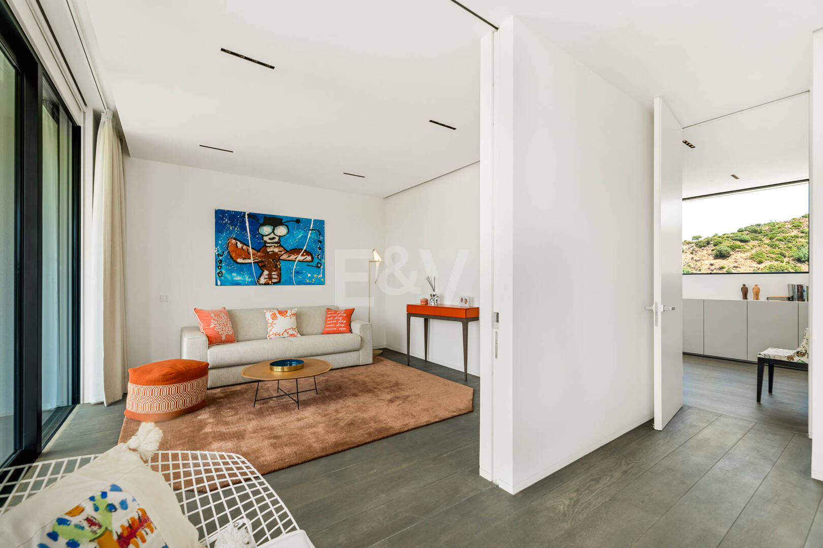 Contemporary Villa with Panoramic Sea & Mountain Views