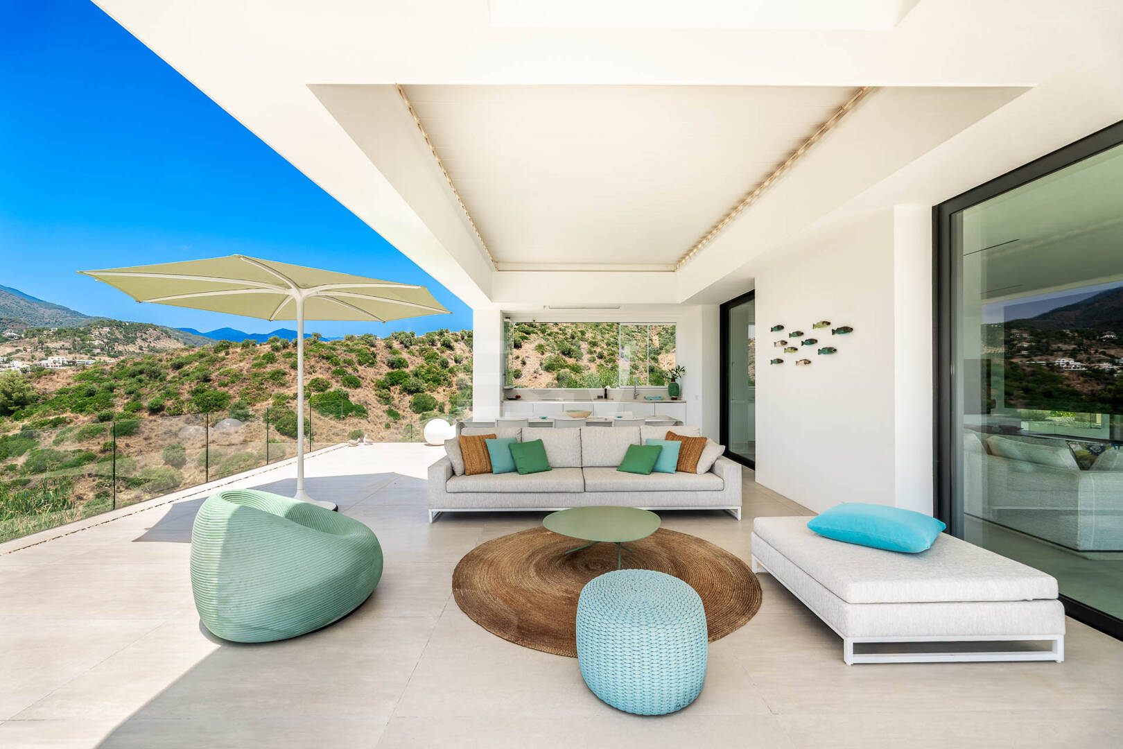 Contemporary Villa with Panoramic Sea & Mountain Views