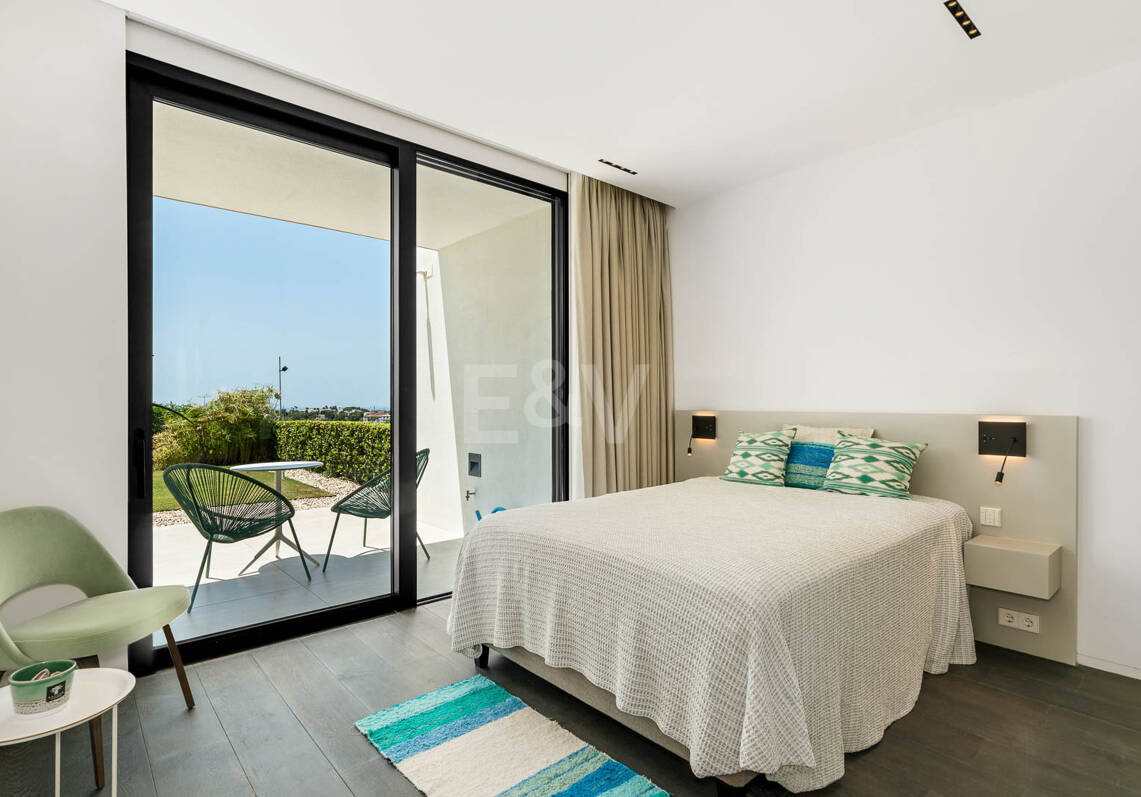 Villa contemporánea con vistas panorámicas al mar y a la montaña en Vega del Colorado, La Quinta