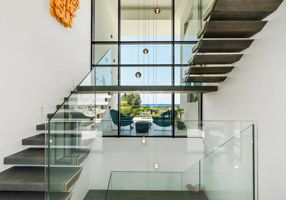 Villa contemporánea con vistas panorámicas al mar y a la montaña en Vega del Colorado, La Quinta