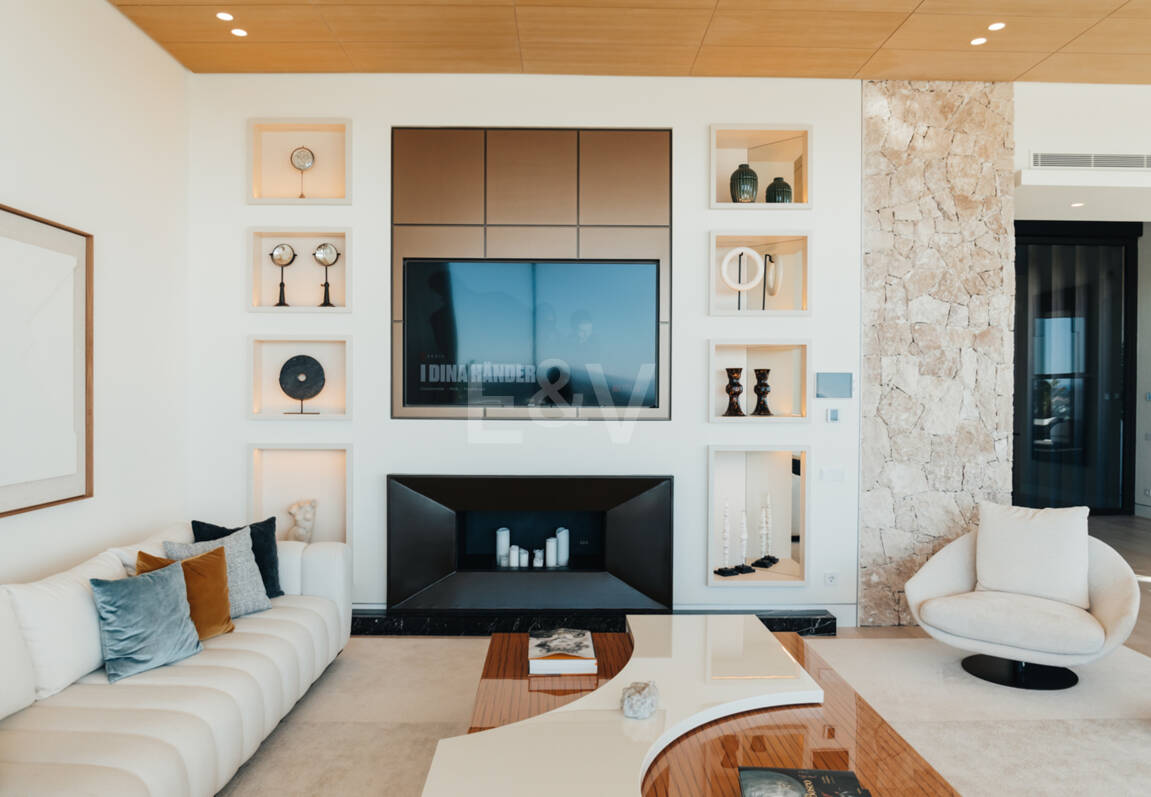 Arkitekturlyx med panoramautsikt över havet i La Quinta