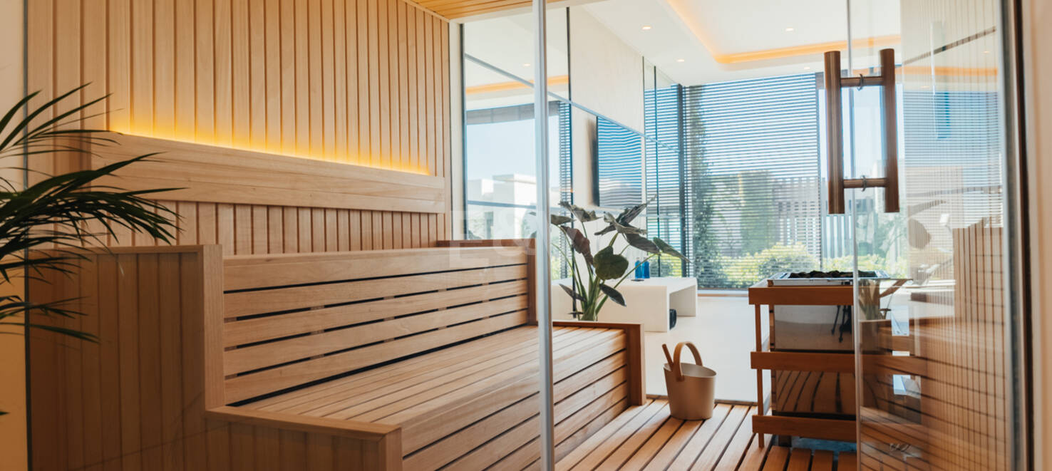 Arkitekturlyx med panoramautsikt över havet i La Quinta