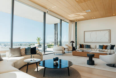 Arkitekturlyx med panoramautsikt över havet i La Quinta