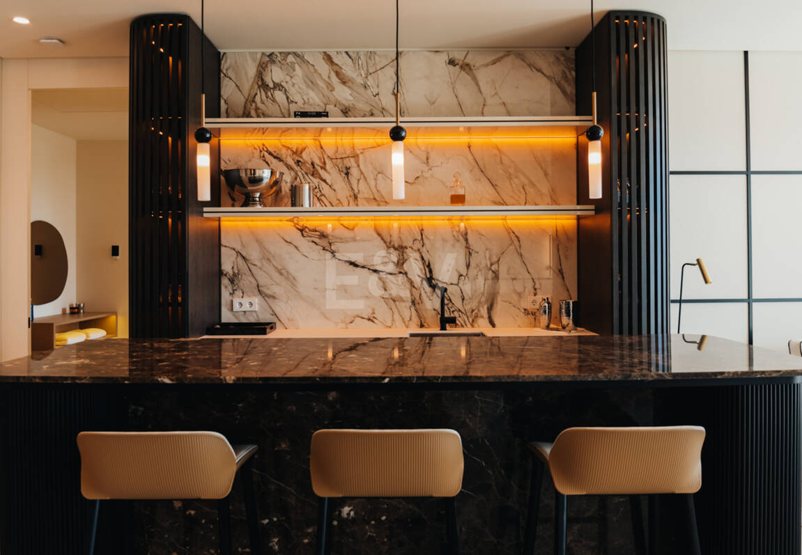 Arkitekturlyx med panoramautsikt över havet i La Quinta