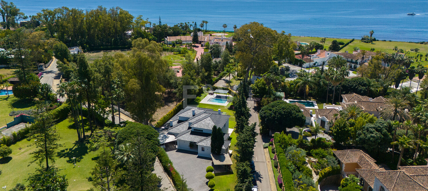 Villa contemporaine exclusive sur la plage de la deuxième ligne