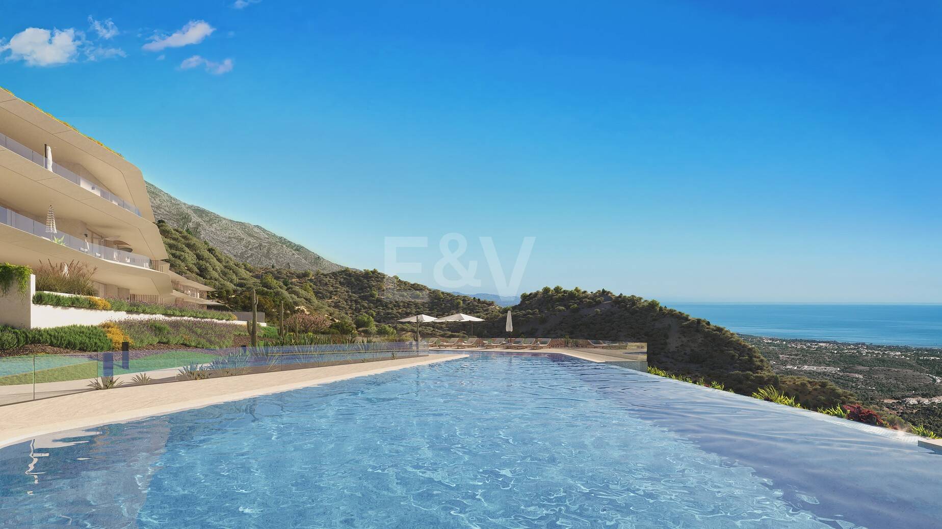 Elegant Apartment with Expansive Terrace and Sea Views