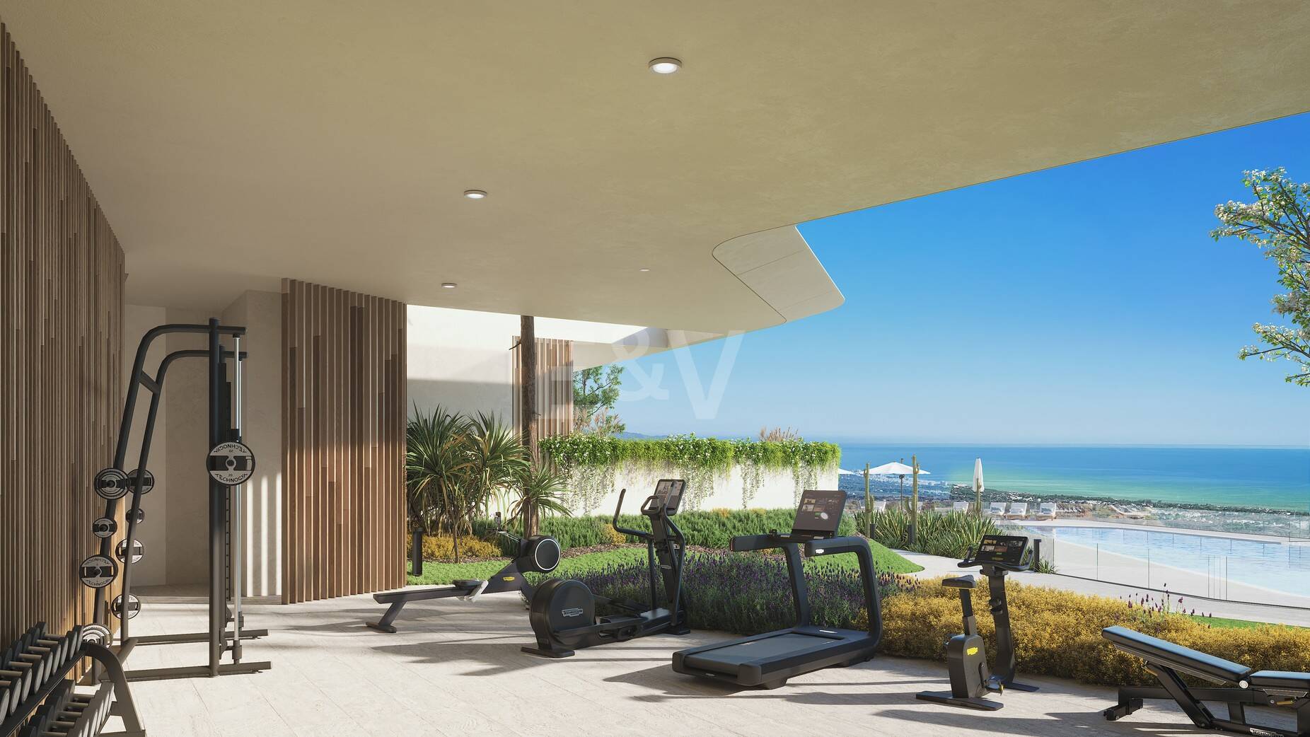 Elegant Apartment with Expansive Terrace and Sea Views