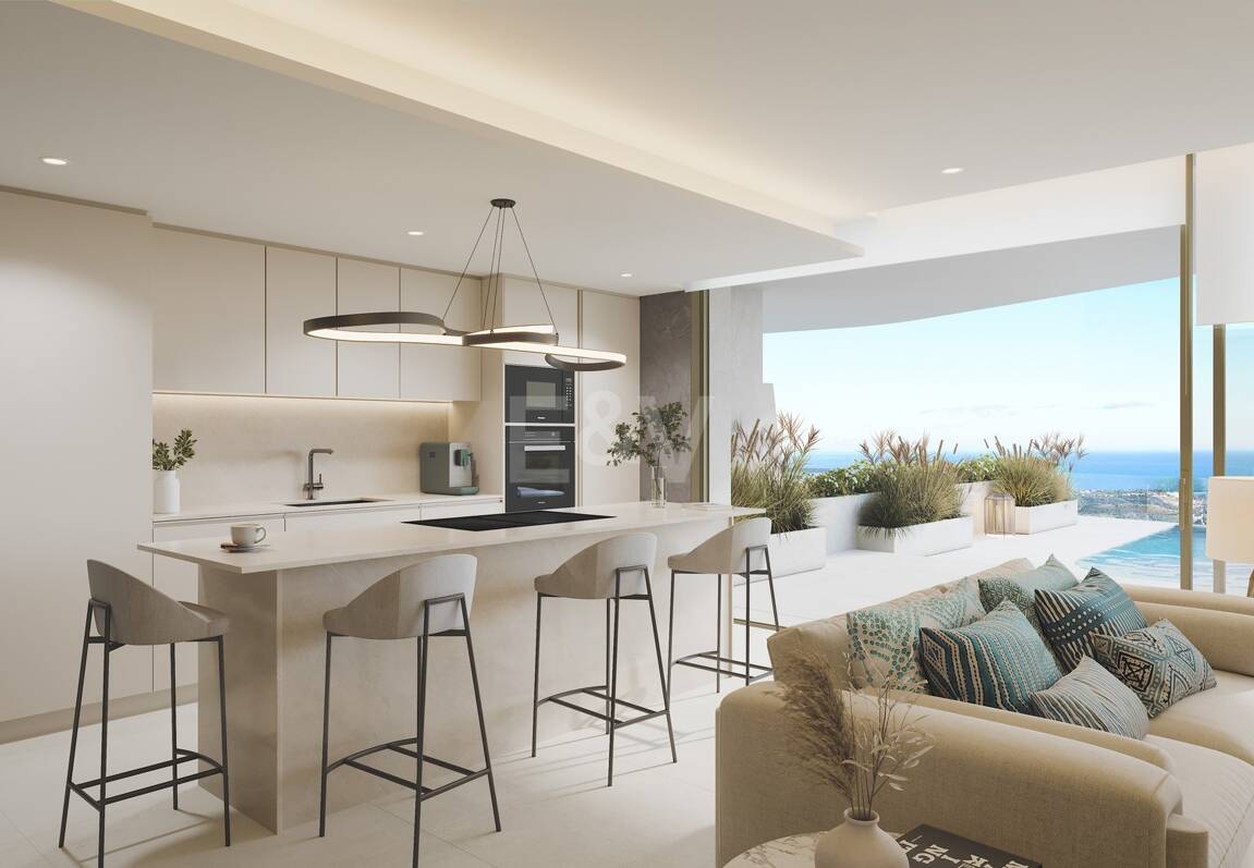 Elegant Apartment with Expansive Terrace and Sea Views