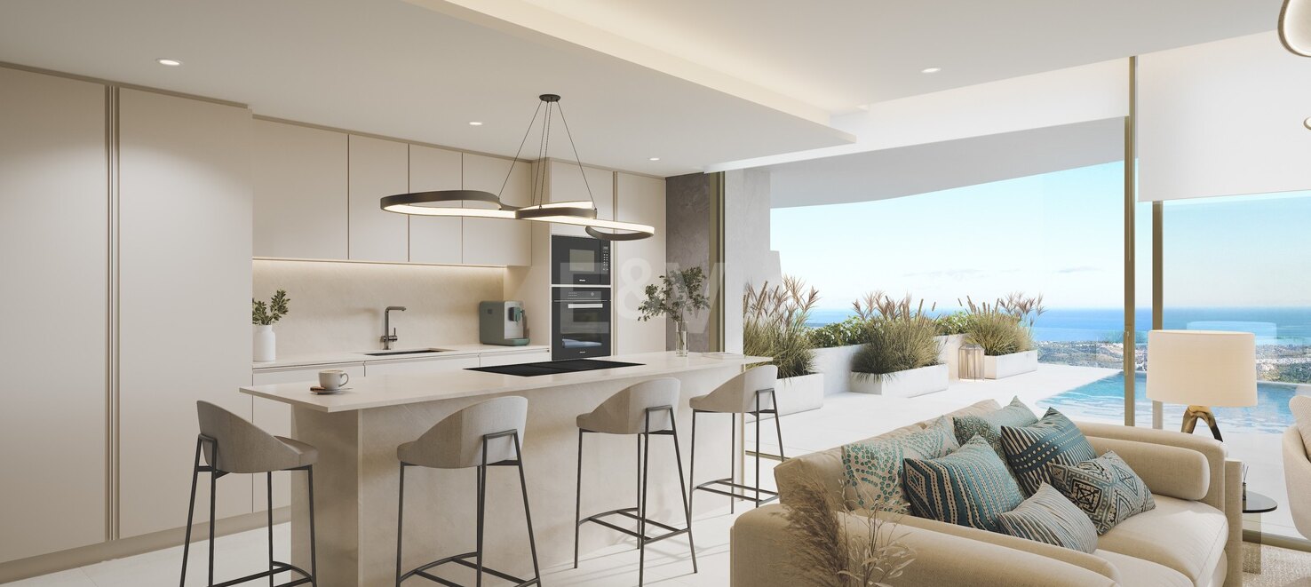 Elegant Apartment with Expansive Terrace and Sea Views