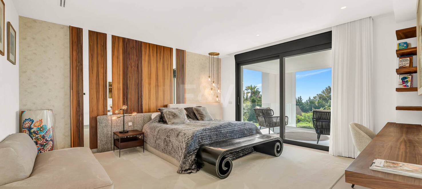 Sleek Contemporary Villa In Cascada de Camoján with Panoramic Sea Views