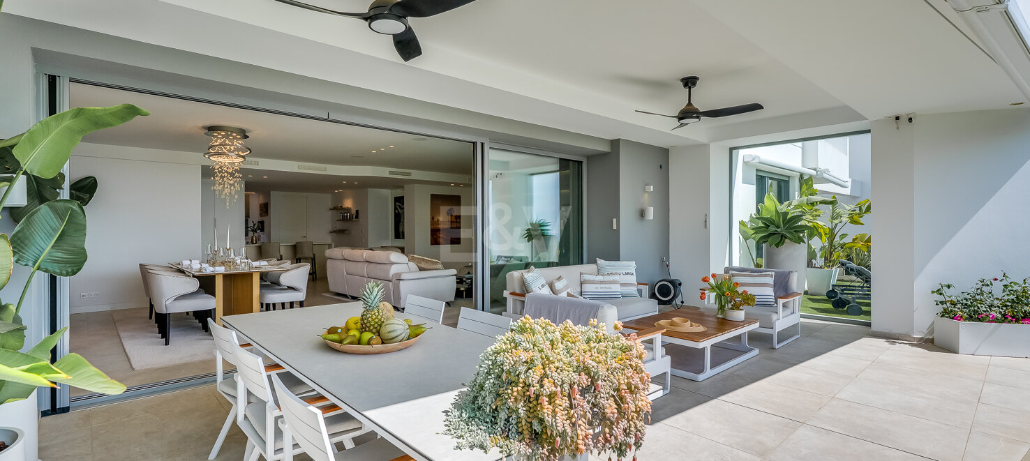 Elegant 3-bedroom home in Soul Marbella with private garden, sea views, and exclusive communal areas