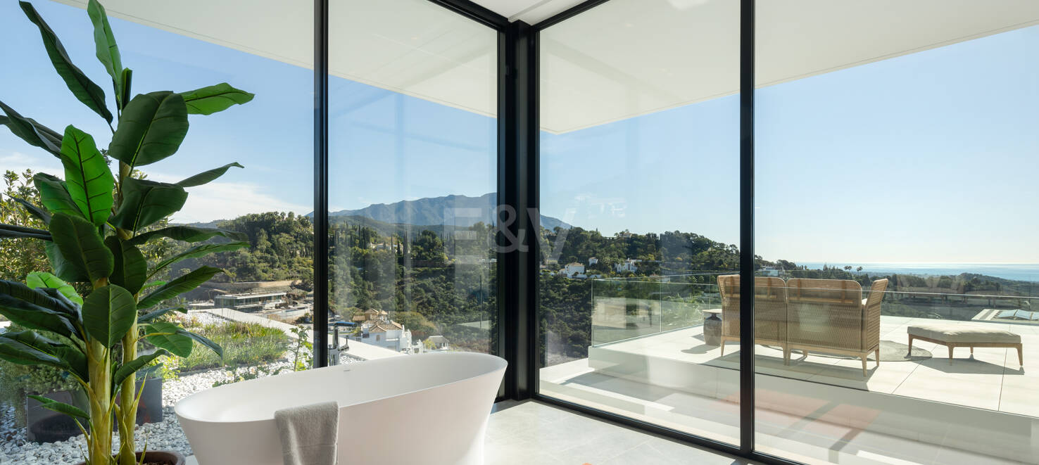 Modern Sea View Retreat i prestigefyllda El Madroñal