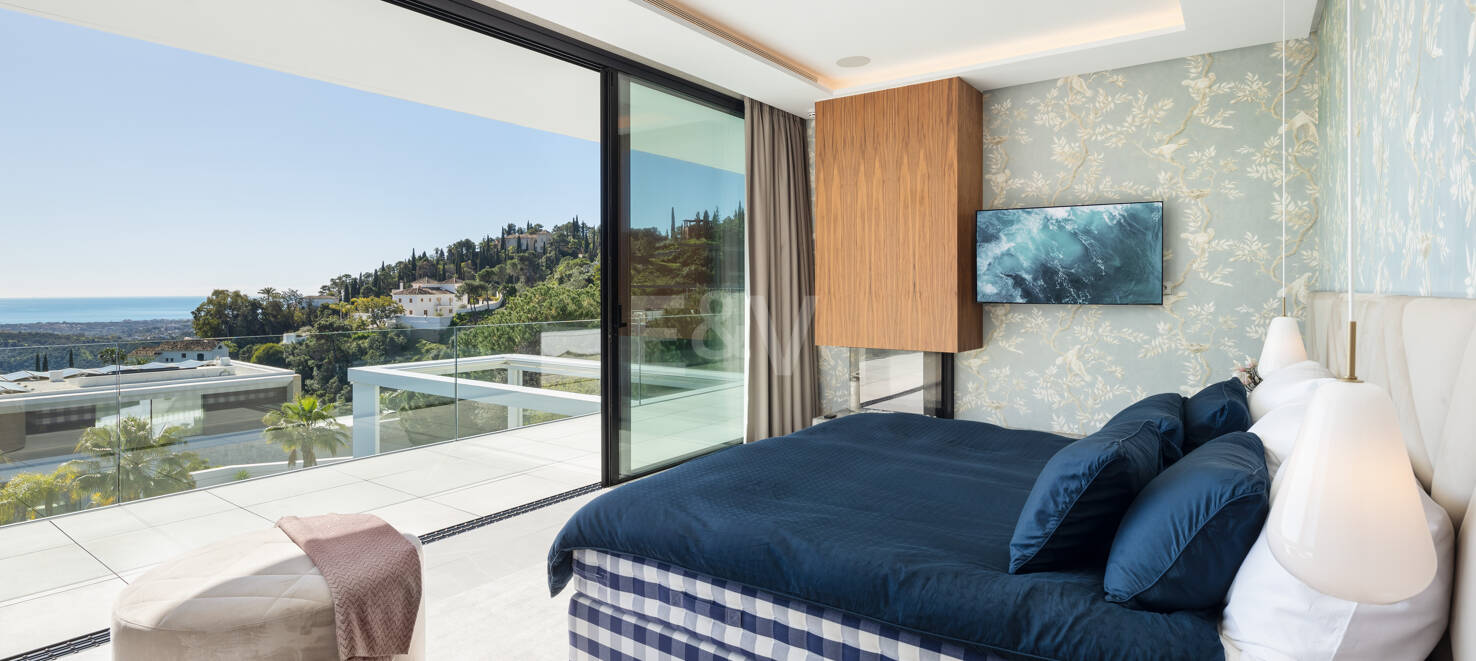 Modern Sea View Retreat i prestigefyllda El Madroñal