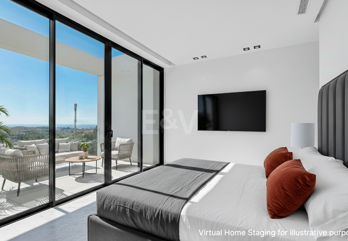 Villa design avec vue panoramique sur la mer dans le prestigieux Golf Resort