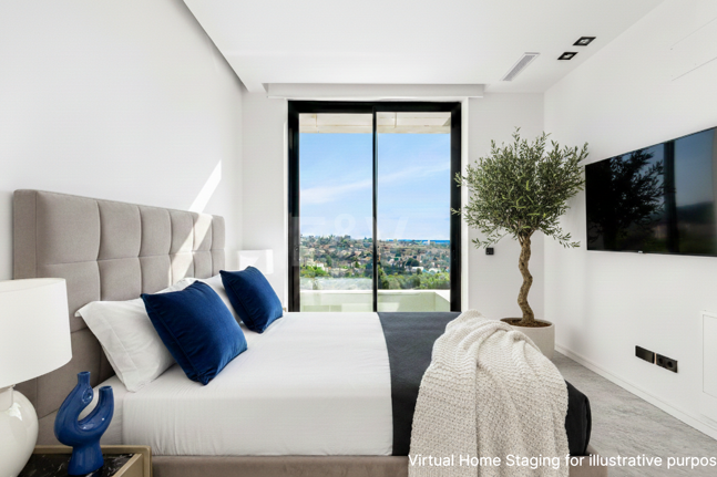 Villa design avec vue panoramique sur la mer dans le prestigieux Golf Resort