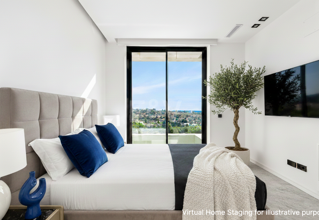 Villa design avec vue panoramique sur la mer dans le prestigieux Golf Resort