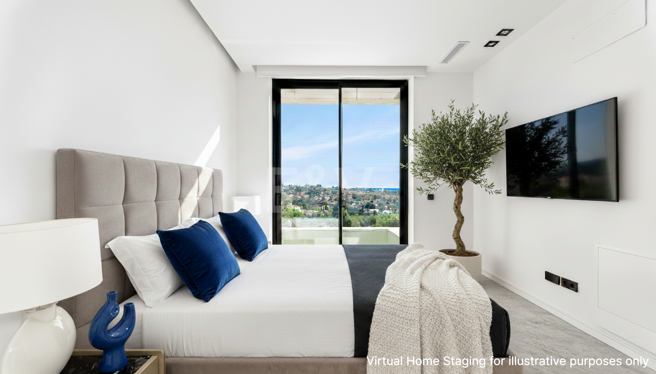 Villa design avec vue panoramique sur la mer dans le prestigieux Golf Resort