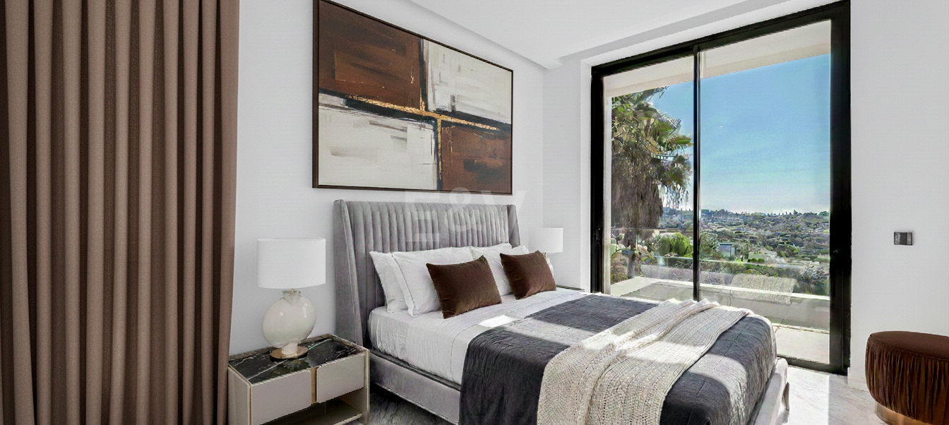 Villa design avec vue panoramique sur la mer dans le prestigieux Golf Resort