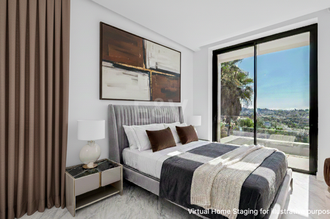 Villa design avec vue panoramique sur la mer dans le prestigieux Golf Resort