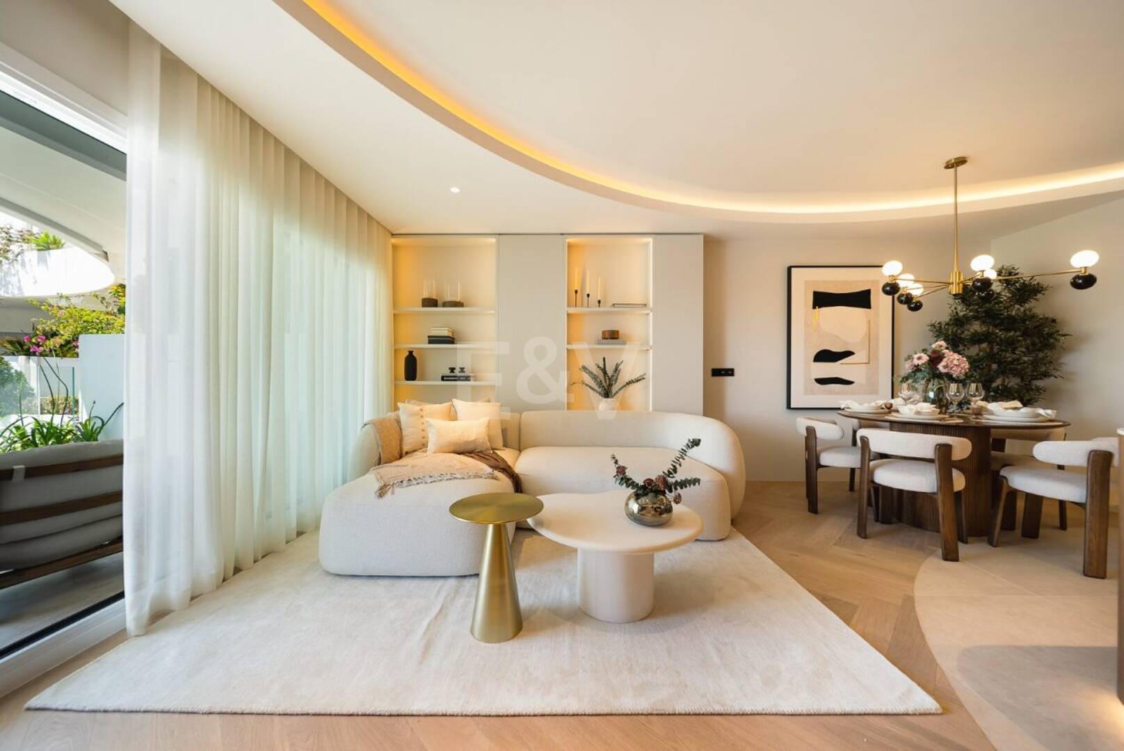 Elegantes Apartment in Las Lomas del Marbella Club mit atemberaubender Aussicht