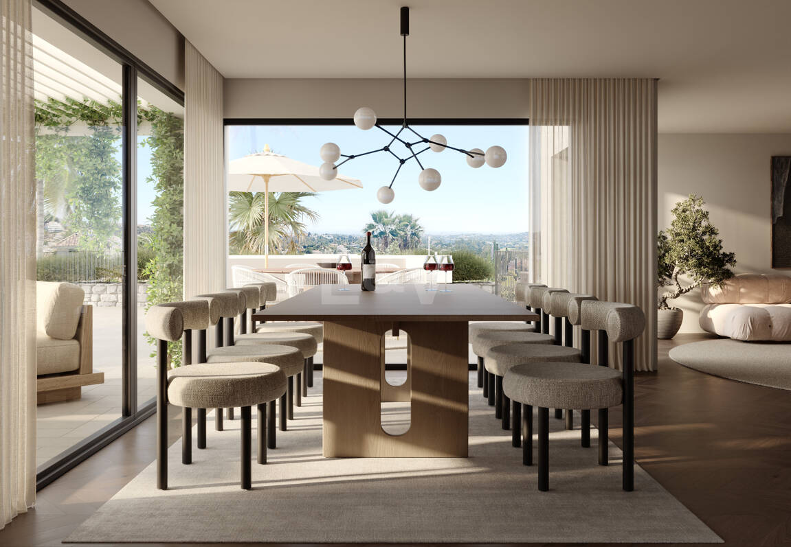 Modern Villa i Nueva Andalucia med Panoramic Sea & Mountain Utsikt